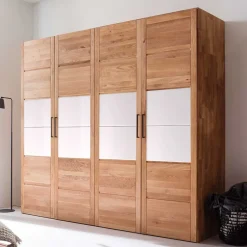 Massivholz Kleiderschränke*Pharao24 Drehtürenkleiderschrank Zeus