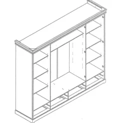 Massivholzmöbel|Drehtürenschränke*Pharao24 Drehtürenschrank Aluko