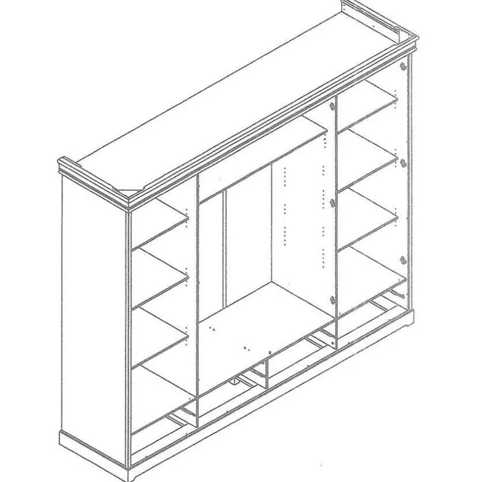 Massivholzmöbel|Drehtürenschränke*Pharao24 Drehtürenschrank Aluko