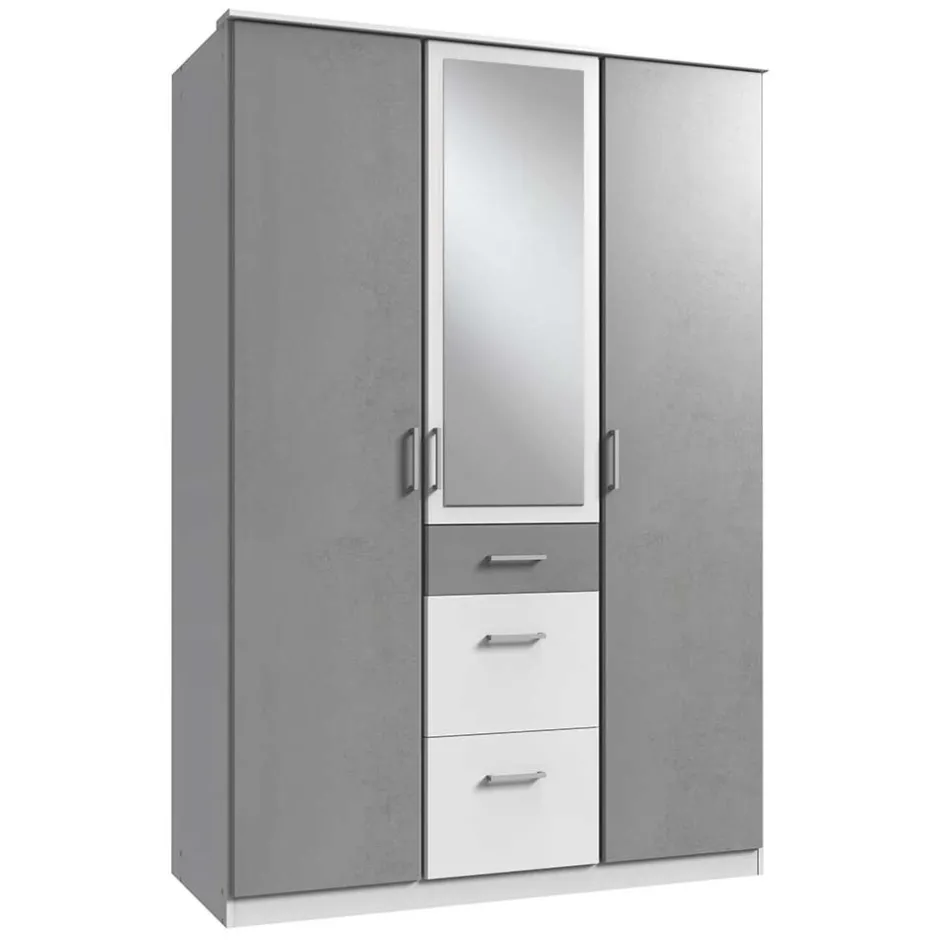 Jugendkleiderschrank|Drehtürenschränke*Pharao24 Drehtürenschrank mit Spiegel Lentina