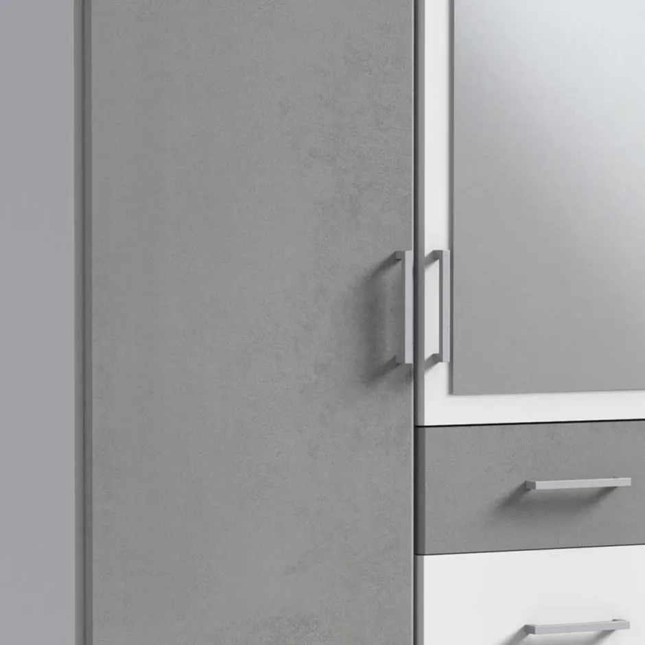 Jugendkleiderschrank|Drehtürenschränke*Pharao24 Drehtürenschrank mit Spiegel Lentina