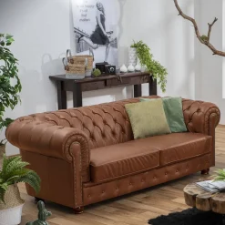 3 Sitzer Sofa*Pharao24 Dreisitzer Couch Mensema