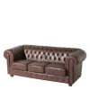 Wohnzimmercouch|3 Sitzer Sofa*Pharao24 Dreisitzer Ledercouch Leandra