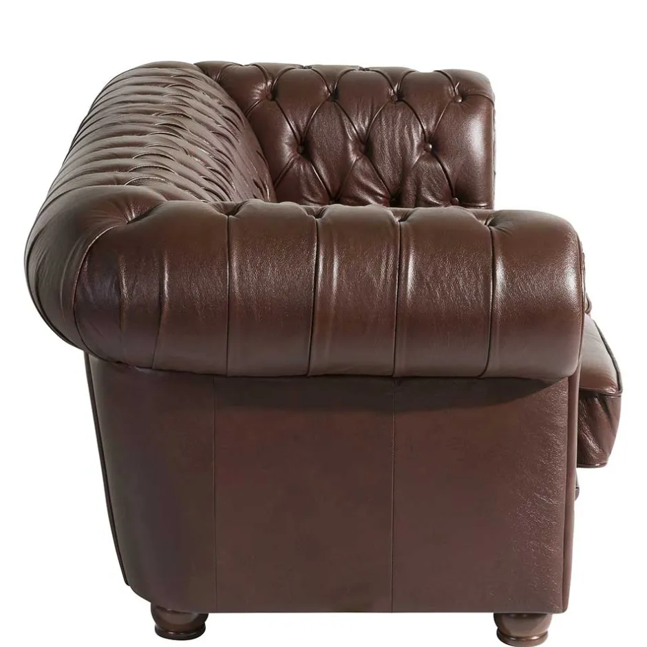 Wohnzimmercouch|3 Sitzer Sofa*Pharao24 Dreisitzer Ledercouch Leandra