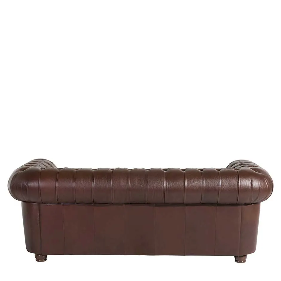 Wohnzimmercouch|3 Sitzer Sofa*Pharao24 Dreisitzer Ledercouch Leandra