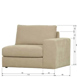 Modulsofas*Pharao24 Dreisitzer Modulsofa Pilamonia