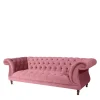 Pharao24 Dreisitzer rosa Barock Lisbon> Wohnzimmercouch|3 Sitzer Sofa