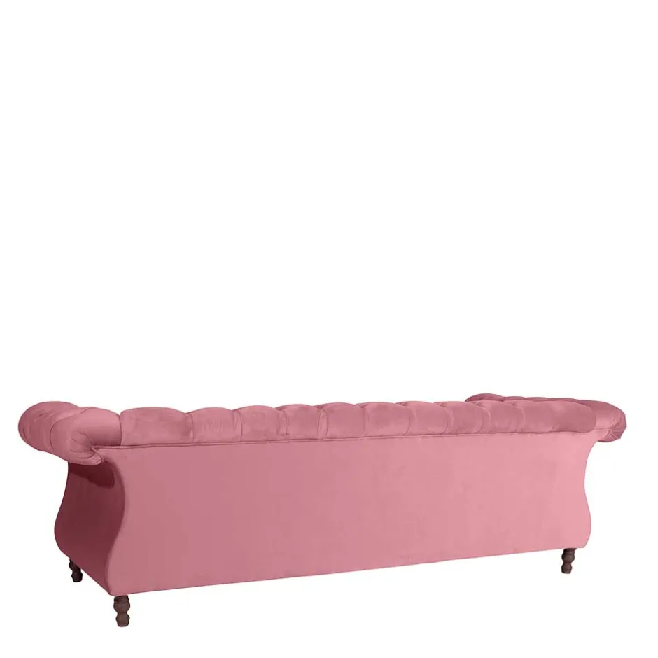 Pharao24 Dreisitzer rosa Barock Lisbon> Wohnzimmercouch|3 Sitzer Sofa