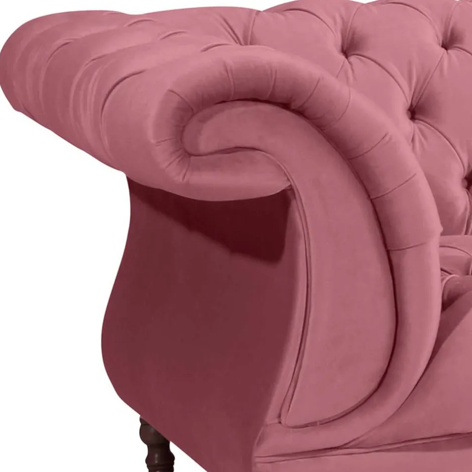 Pharao24 Dreisitzer rosa Barock Lisbon> Wohnzimmercouch|3 Sitzer Sofa