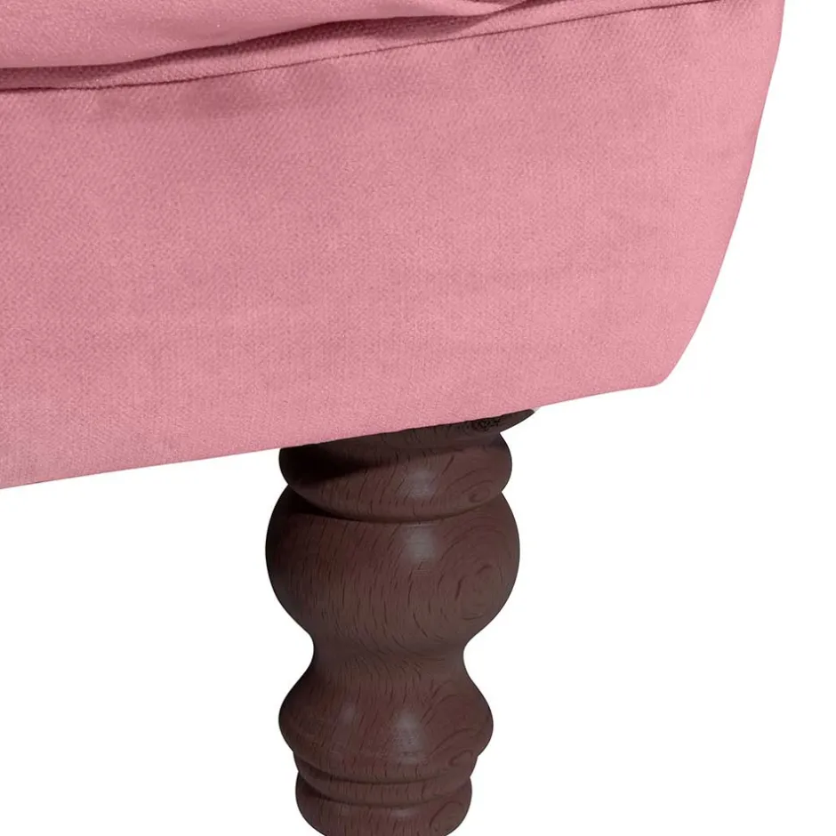 Pharao24 Dreisitzer rosa Barock Lisbon> Wohnzimmercouch|3 Sitzer Sofa