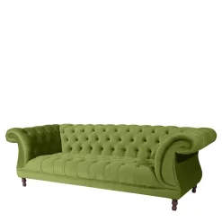 Pharao24 Dreisitzer Sofa Samtvelours Jesses> Wohnzimmercouch|3 Sitzer Sofa
