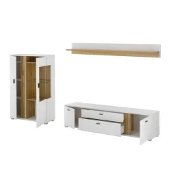 Wohnwand 300 Cm|Moderne Wohnwände*Pharao24 Dreiteilige Wohnwand Luzillo