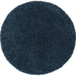 Teppiche*Pharao24 Dunkelblauer Shaggy Teppich Albert
