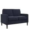 2 Sitzer Sofa*Pharao24 Dunkelblaues Sofa Helinde