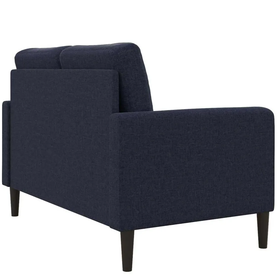 2 Sitzer Sofa*Pharao24 Dunkelblaues Sofa Helinde
