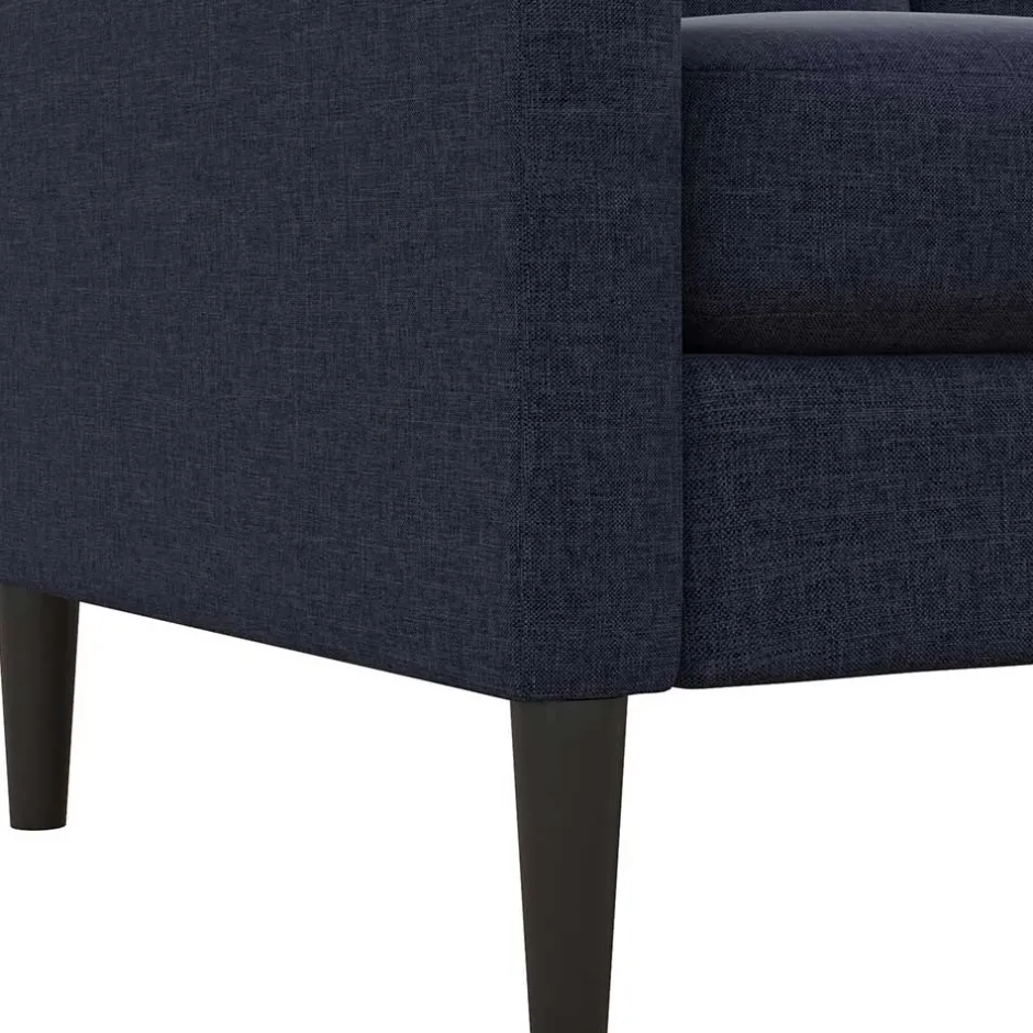 2 Sitzer Sofa*Pharao24 Dunkelblaues Sofa Helinde