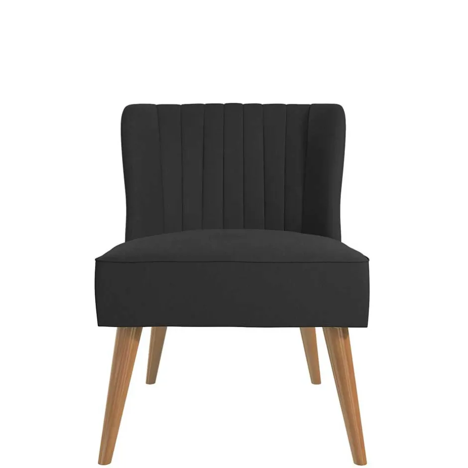 Wohnzimmer Sessel*Pharao24 Dunkelgrauer Sessel Sirenna