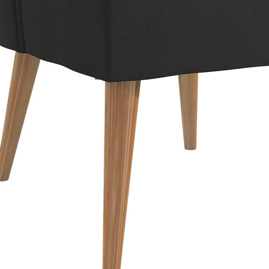 Wohnzimmer Sessel*Pharao24 Dunkelgrauer Sessel Sirenna