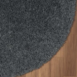 Teppiche*Pharao24 Dunkelgrauer Shaggy Teppich Pablos