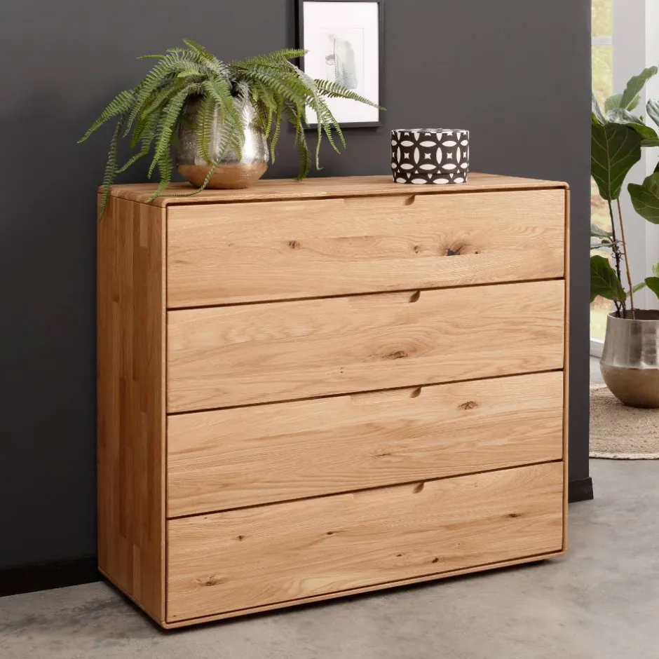 Massivholzmöbel|Küchenkommode*Pharao24 Echtholz Kommode Ovalius