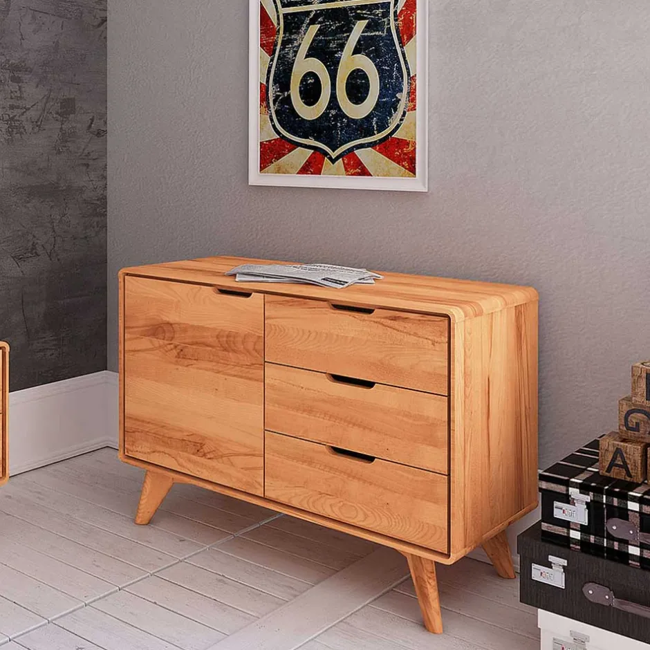 Pharao24 Echtholz Kommode Stenov> Massivholzmöbel|Küchenkommode