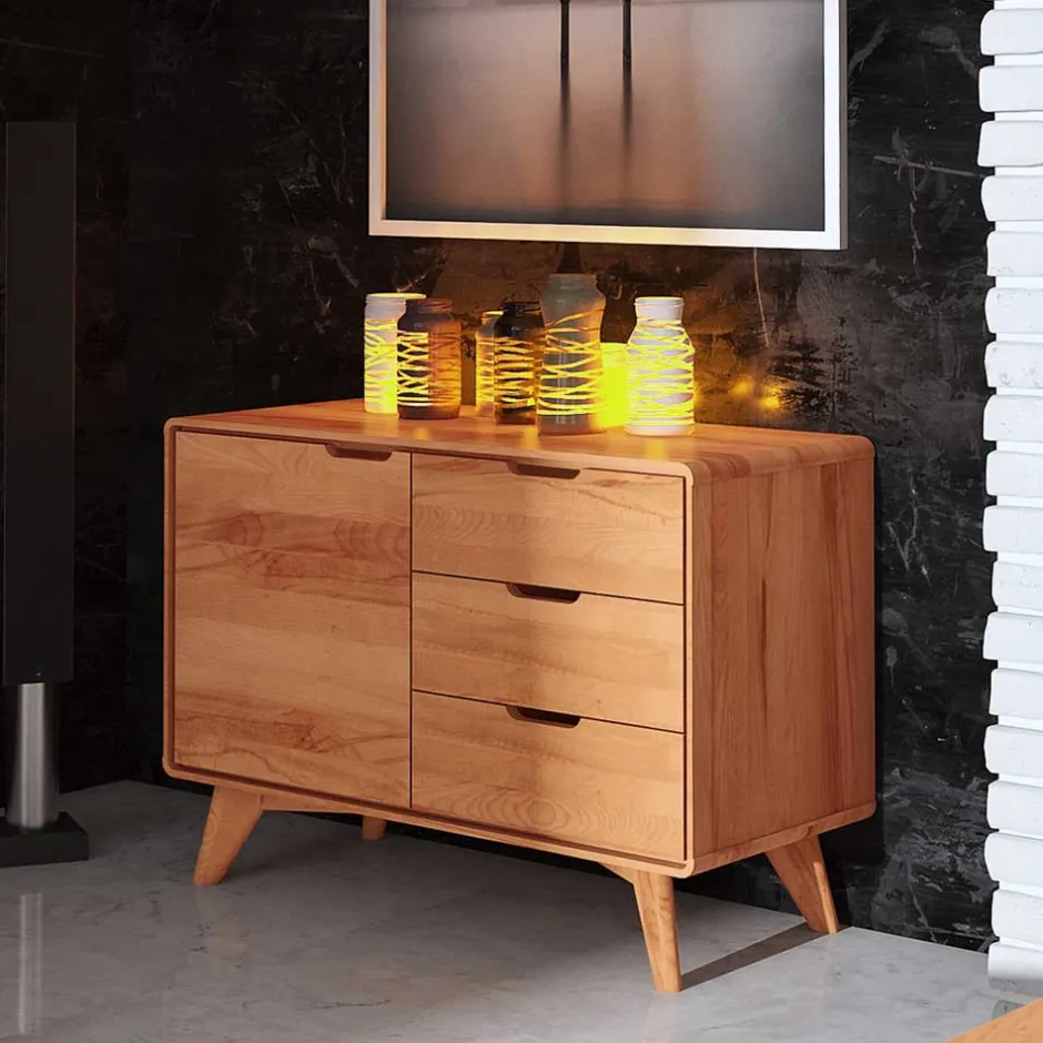 Pharao24 Echtholz Kommode Stenov> Massivholzmöbel|Küchenkommode