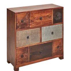 Pharao24 Echtholz Kommode Xavier> Massivholzmöbel|Küchenkommode