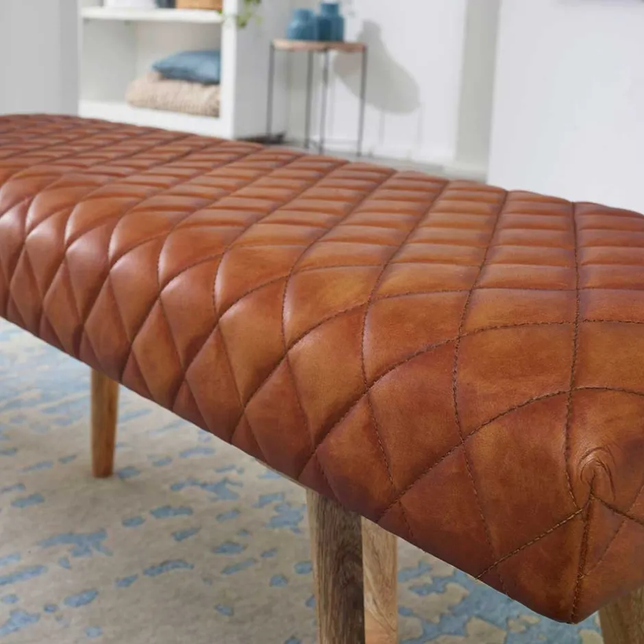 Pharao24 Echtleder Bank Nelsons> Küchenbank|Esszimmerbänke