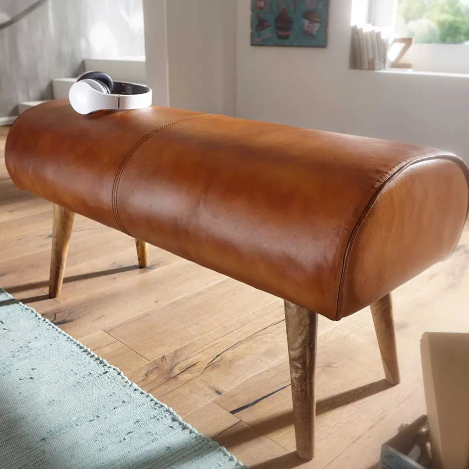 Pharao24 Echtleder Sitzbank Edgas> Küchenbank|Polsterbänke