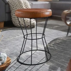 Sitzhocker|Hocker*Pharao24 Echtleder Sitzhocker Adelio