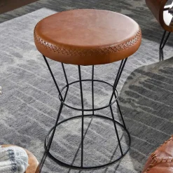 Sitzhocker|Hocker*Pharao24 Echtleder Sitzhocker Adelio