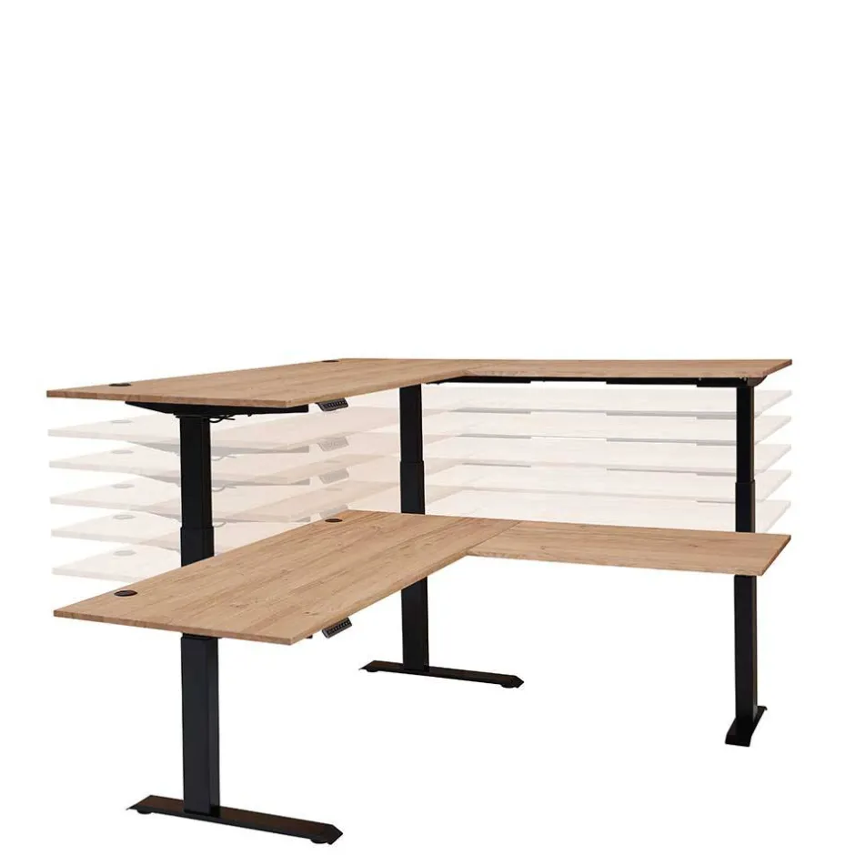 Schreibtische*Pharao24 Eck Computertisch Carsons