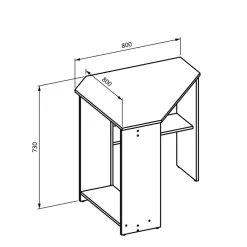 Schreibtische*Pharao24 Eckcomputertisch Erasmo