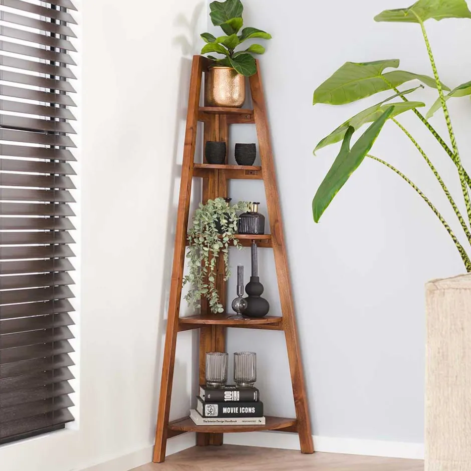 Massivholzmöbel|Wohnzimmerregale*Pharao24 Eckregal Flinu