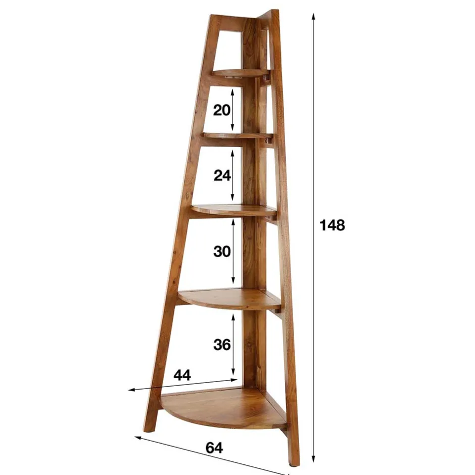 Massivholzmöbel|Wohnzimmerregale*Pharao24 Eckregal Flinu