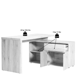 Computertische|Jugendschreibtische*Pharao24 Eckschreibtisch Raja