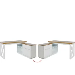 Computertische|Jugendschreibtische*Pharao24 Eckschreibtisch Stephanie