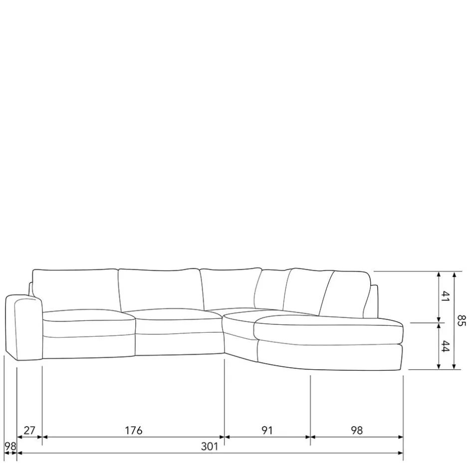 Polstermöbel|Wohnzimmercouch*Pharao24 Ecksofa Beige Pilamonia