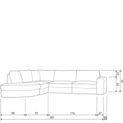 Polstermöbel|Wohnzimmercouch*Pharao24 Ecksofa Beige Pilamonia