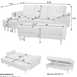 Wohnlandschaften|Ecksofas*Pharao24 Ecksofa Juana