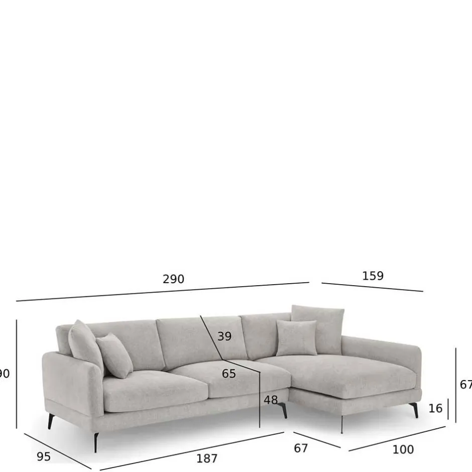 Pharao24 Ecksofa Ofelia> Wohnlandschaften|Ecksofas