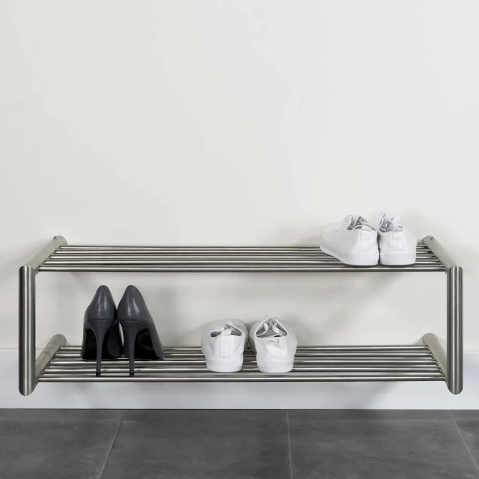 Pharao24 Edelstahl Schuhregal Dieus> Wandregale|Schuhregale
