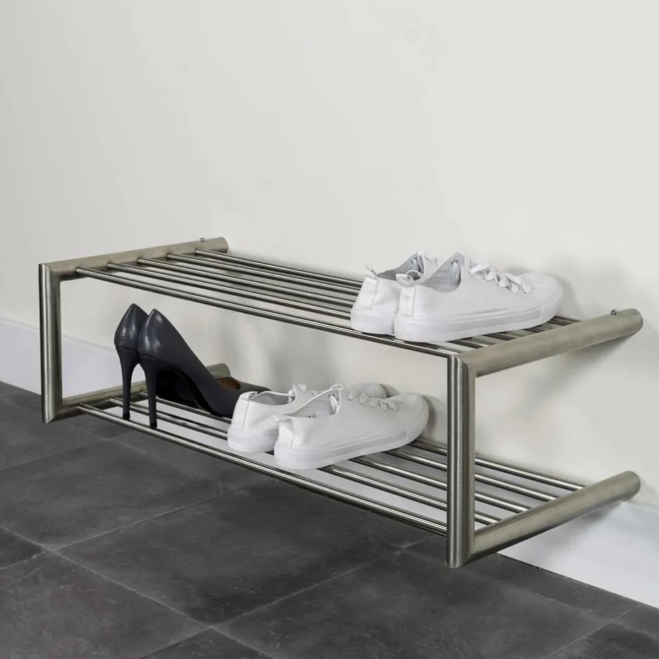 Pharao24 Edelstahl Schuhregal Dieus> Wandregale|Schuhregale