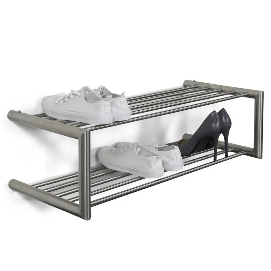 Pharao24 Edelstahl Schuhregal Dieus> Wandregale|Schuhregale