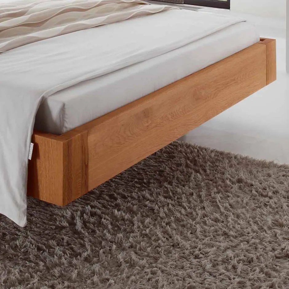 Doppelbetten|Massivholzbetten*Pharao24 Eiche Holzbett Albacete