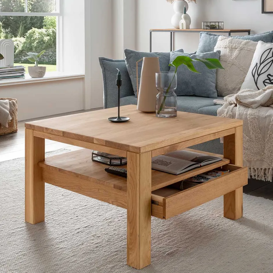 Pharao24 Eiche Wohnzimmertisch Ettrico> Massivholztische|Wohnzimmertisch