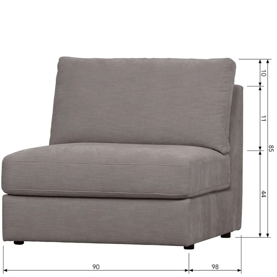 Einzelsofa|Modulsofas*Pharao24 Einsitzer Couch Fredoco