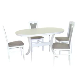 Tisch Mit Stühlen|Tischgruppen*Pharao24 Essgruppe mit Ausziehtisch Nostalgic