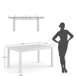 Küchentisch|Massivholztische*Pharao24 Esstisch Corao