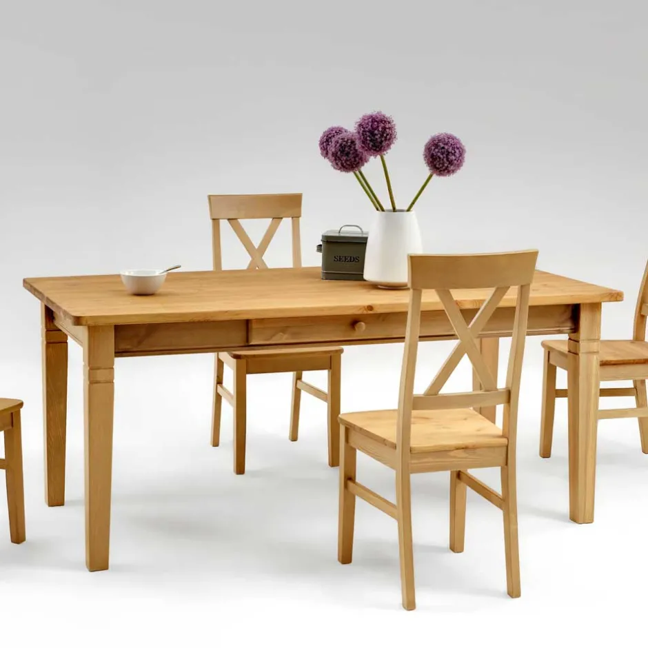 Pharao24 Esstisch Drobeta> Küchentisch|Massivholztische